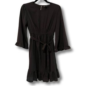 New Look Bell Sleeve Tie Waist Maternity Dress Size 6